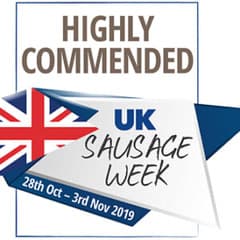 UK Sausage Week Highly Commended 2019
